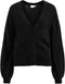 VILA VILAJULI - Oversized V-hals vest - Lange ballonmouwen - Knoopsluiting - Maat XS