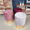 SVJ Kruk Rond - 31 x 31 x 43 cm - Polyester - Roze