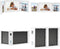 vidaXL - Drieluikfotolijst - 28x18 cm + 2x(13x18 cm) - wit