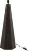 J-Line lampenvoet Octogonaal - hout - zwart - small