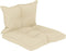 vidaXL - Palletkussens - 2 - st - stof - crèmekleurig