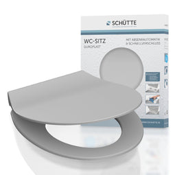 SCHÜTTE 82702 - WC-Bril - Duroplast - Soft Close - Afklikbaar - Grijs