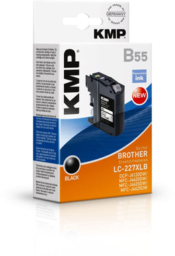 KMP LC227XLBK - Inktcartridge - Pigmentbasis - Zwart