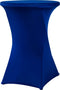 Statafelrok Blauw 80 cm - Alora tafelrok voor statafel - Statafelhoes - Bruiloft - Cocktailparty - Stretch Rok