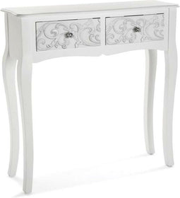 Zijtafel met 2 lades Versa Anjali 25 x 80 x 80 cm