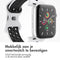 imoshion Sport⁺ bandje - Geschikt voor Apple Watch 1, 2, 3, 4, 5, 6, 7, 8, 9, 10 (42 mm), SE - 38/40/41 mm - Wit - M/L