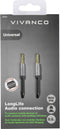 Vivanco 38768 - Jackplug Audio Aansluitkabel 3,5 mm - 0,5 m - Zwart
