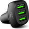 Green Cell CADGC01 - USB-oplader Auto - 3 x USB 2400 mA - Zwart