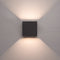 HOFTRONIC Kansas - Wandlamp Dimbaar - IP65 Waterdicht - 3000K Warm Wit - 7 Watt - Zwart (2 stuks)