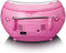 Lenco SCD-24 - Draagbare FM radio/CD-speler - Roze