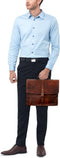 Pride and Soul aktetas - JAYDEN - bruin - leer - JU-47183