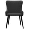 vidaXL - Eetkamerstoelen - 2 - st - stof - zwart