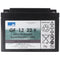 GF1222YT Sunshine Motive Power - Accu - 12V 22Ah 5hr C5, 24Ah 20hr C20