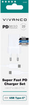 Vivanco 64008 - Oplader - 20W Power Delivery 3.0 - Wit