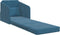 vidaXL - Vloersofa - Bed - 2-in-1 - Blauw - 65x80x83 - cm - Velvet