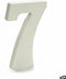 Pincello Cijfer 7 Hout Wit (1,8 X 21 X 17 Cm) (12 Stuks)