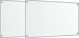 vidaXL - Spatschermen - keuken - 2 - st - 70x60 - cm - gehard - glas - transparant
