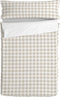 Dekbedovertrek zonder vulling HappyFriday Basic Kids Vichy Beige 105 x 200 cm