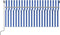 vidaXL - Luifel - handmatig - uittrekbaar - rolgordijn - LED - 3x2,5 - m - blauw - wit