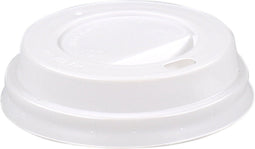 Deksel - PS - met drinkgat - Ø70mm - wit - sleeve met 100 stuks