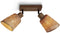 GOOD&MOJO Plafonniere Java - Bamboe Naturel/Zwart - 28x15x24cm -