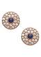 Fossil JF03583791 - Oorstekers - Roestvrij staal met strass - 8,6 mm
