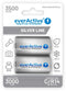 Everactive EVHRL14-3500 - Ni-MH R14 C 3500mAh - LSD technologie - Zilver