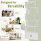 Coast 6 Laags Boekenkast - S-vormig ontwerp - 70 x 23 x 183 cm - Wit