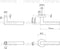 Nevana - Deurklink - Complete set - RVS - Mat zwart (1 paar)