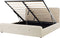 RENNES - Bed met opbergruimte - Beige - 180 x 200 cm - Polyester