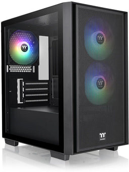 Thermaltake Versa H16 TG ARGB - Micro Tower - 2x 120 mm voorzijde 1x 120 mm achterzijde - Zwart