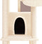 vidaXL - Kattenmeubel - met - sisal - krabpalen - 201 - cm - crèmekleurig
