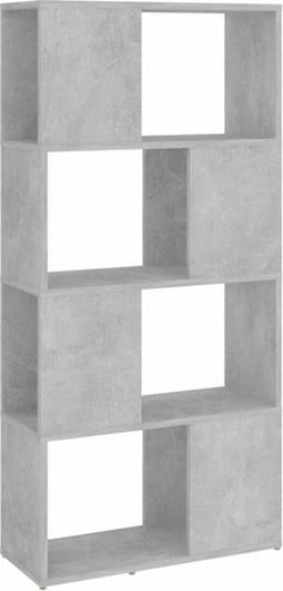 vidaXL-Boekenkast/kamerscherm-60x24x124,5-cm-betongrijs