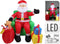 Kerstman in stoel - Opblaasbaar XXL - H1200cm