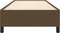 vidaXL - Bedframe - zonder - matras - 80x200 - cm - stof - donkerbruin