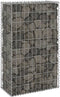 vidaXL - Schanskorfmuur - met - deksels - 900x30x100 - cm - gegalvaniseerd - staal