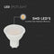 V-TAC VT-271-N-N LED Spot Light - 100lm/w - GU10 - Lens 100° - IP20 - White - 10W - 1000 Lumens - 4000K