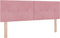 vidaXL - Hoofdbord - met - Knopen, - Getuft, - Roze, - 140 - cm, - Fluweel