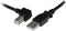 StarTech USB 2.0 A naar linkshoekige B-kabel - 3 m - Hoogwaardige aansluiting - Zwart