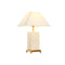 Bureaulamp Home ESPRIT Wit Beige Gouden 50 W 220 V