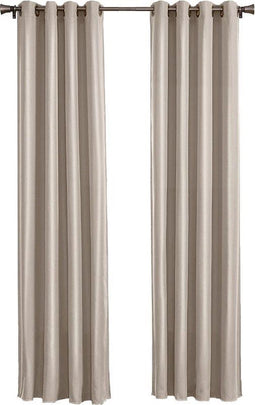 Larson - Luxe effen blackout gordijn - met ringen - 3m x 2.5m - Beige