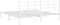 vidaXL - Bedframe - met - hoofdbord - metaal - wit - 200x200 - cm
