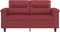 vidaXL - Tweezitsbank - 120 - cm - kunstleer - wijnrood