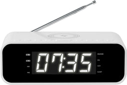 Thomson CR221I - Wekker - FM radio met inductielader - Zwart