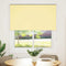 vidaXL - Rolgordijn - verduisterend - 140x130 - cm - stofbreedte - 136,6 - cm - geel