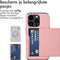 imoshion Hoesje Geschikt voor iPhone 15 Pro Hoesje - Ruimte voor 2 pasjes - imoshion Backcover met pasjeshouder - Rosé Goud