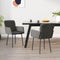 vidaXL - Eetkamerstoelen - 2 - st - fluweel - donkergrijs