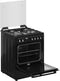 Fitelli FG6001 - Gasfornuis 60cm - Elektrische oven 66L met grillfunctie - Zwart