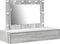 vidaXL - Wandkast-Poutafel - met - LED-verlichting - in - Grijs - Sonoma