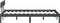 vidaXL - Bedframe - massief - grenenhout - grijs - 160x200 - cm